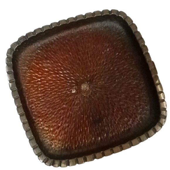 Vintage Modernist Brutalist Cast Iron 4-Legged Large Decorative Candle Holder - Picture 4 of 6